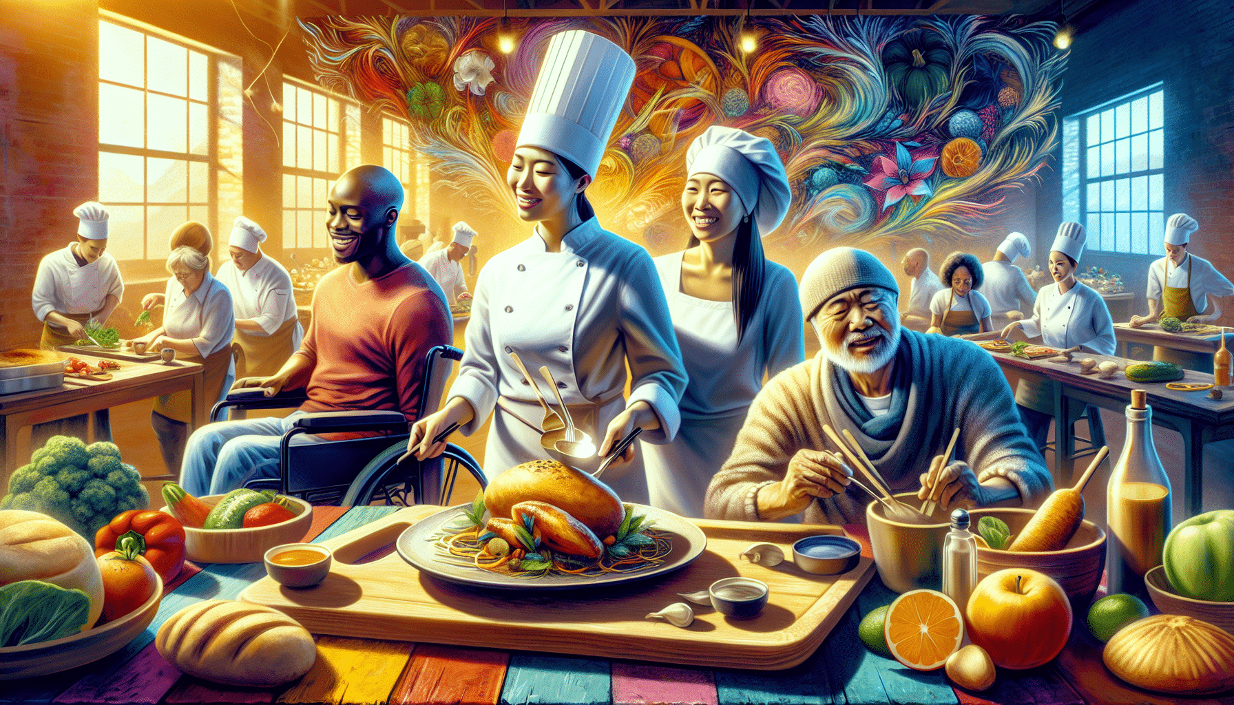 d&eacute;couvrez 'les chefs en lumi&egrave;re', un concours culinaire innovant qui c&eacute;l&egrave;bre l'inclusivit&eacute; en r&eacute;unissant des professionnels de la gastronomie et des cuisiniers en situation de handicap. venez soutenir la cr&eacute;ativit&eacute; et la passion culinaire dans un &eacute;v&eacute;nement unique qui mettra en avant des talents diversifi&eacute;s.