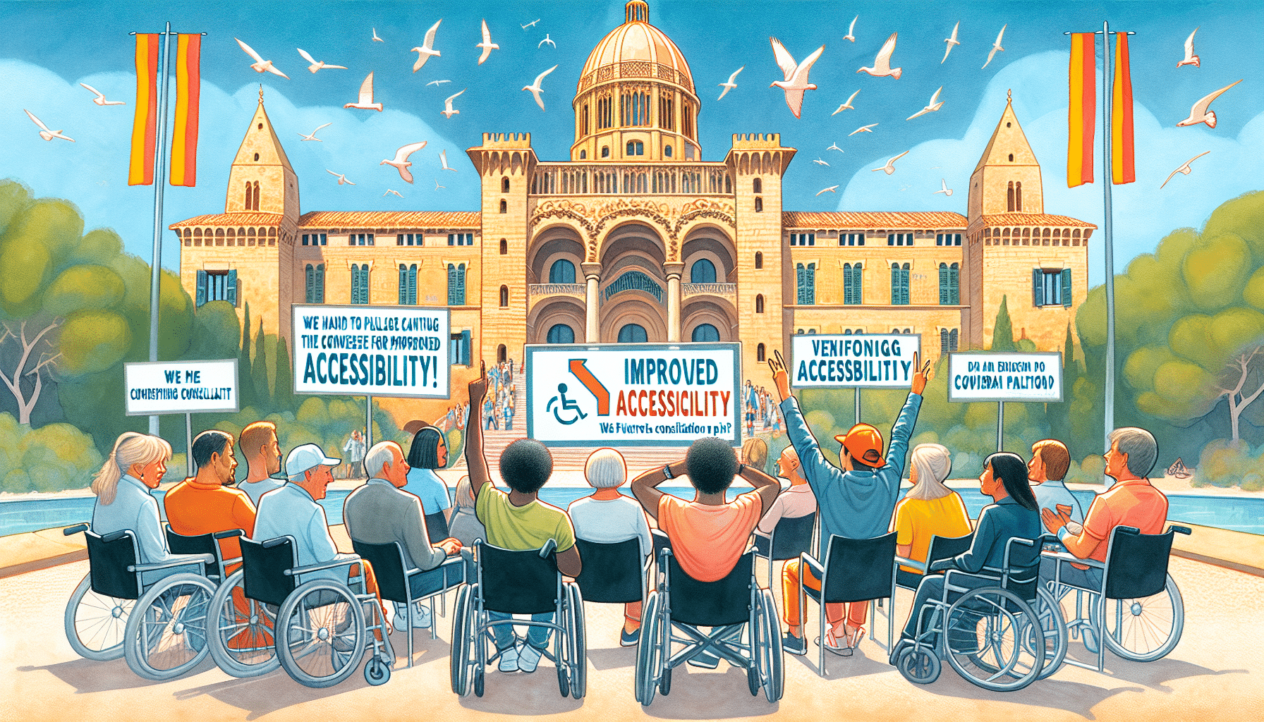 d&eacute;couvrez comment le palais des rois de majorque est critiqu&eacute; pour son manque d'accessibilit&eacute; en mati&egrave;re de tourisme pour les personnes en situation de handicap. le d&eacute;partement lance une initiative de concertation pour am&eacute;liorer l'acc&egrave;s &agrave; ce site historique et favoriser une exp&eacute;rience inclusive pour tous les visiteurs.