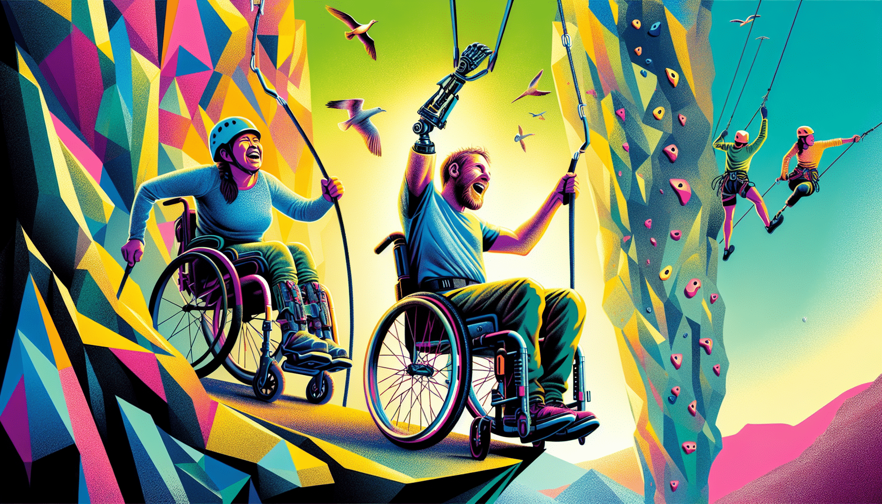 d&eacute;couvrez le 'footing vertical', une approche innovante de l'escalade adapt&eacute;e aux personnes en situation de handicap. ce concept r&eacute;volutionnaire offre une nouvelle opportunit&eacute; d'exp&eacute;rience et de d&eacute;passement de soi, permettant &agrave; chacun de se reconnecter avec la nature et de repousser ses limites en toute s&eacute;curit&eacute;.